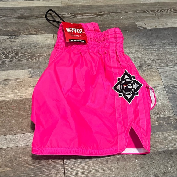 NWT — Hot Pink InFightStyle Muay Thai Shorts — Size Large - Picture 2 of 2